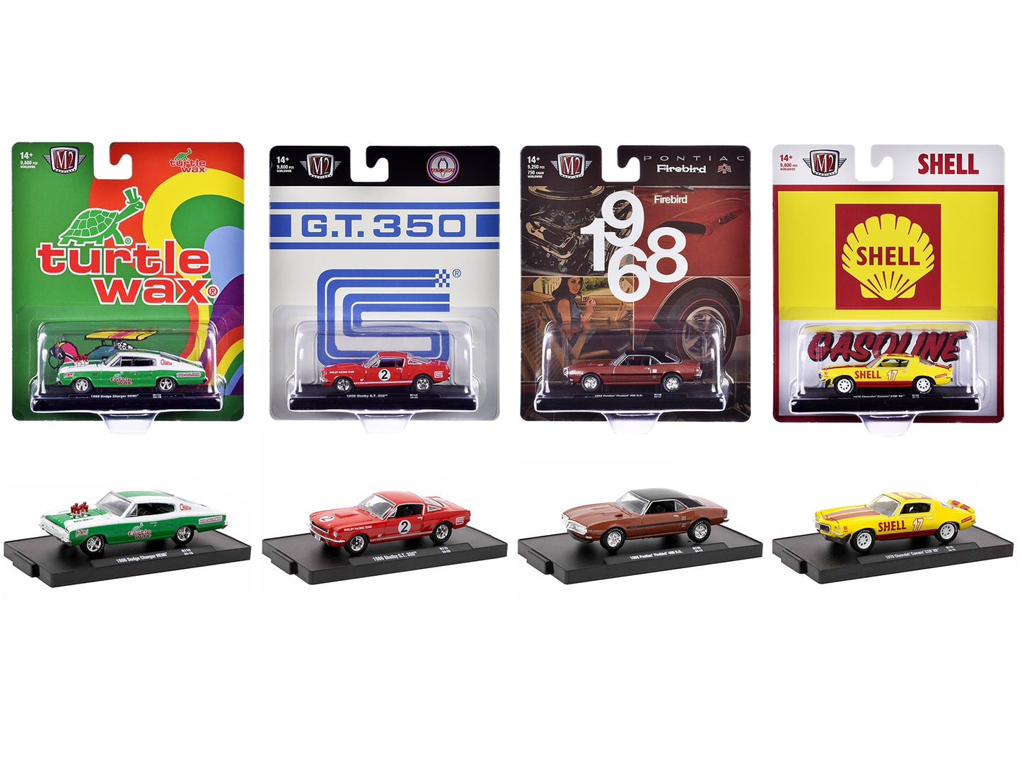 "Auto-Drivers" Set of 4 pieces in Blister Packs Release 110 Limited Edition to 9600 pieces Worldwide 1/64 Diecast Model Cars by M2 Machines