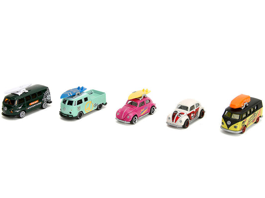 Volkswagen The Originals (2024) 5 piece Set 1/64 Diecast Model Cars by Majorette