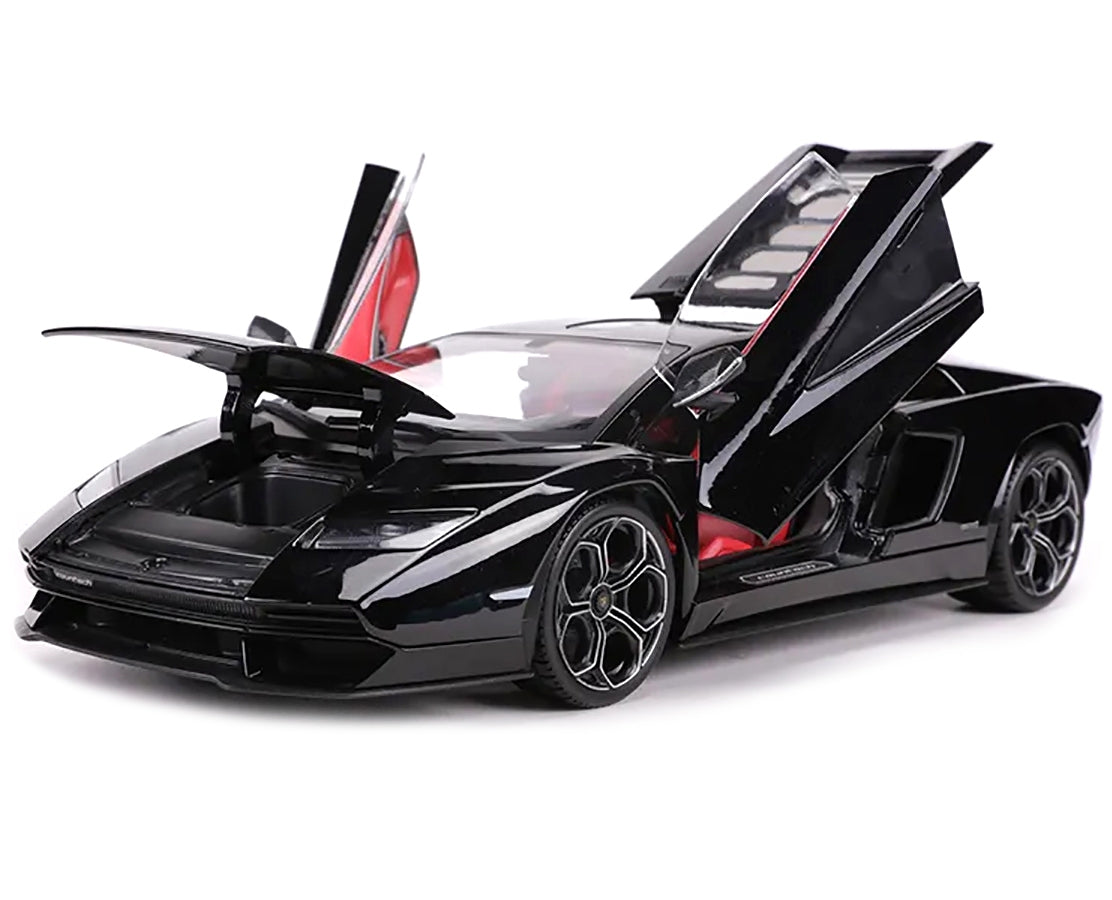 Lamborghini Countach LPI 800-4 Black with Red Interior "Special Edition" 1/18 Diecast Model Car by Maisto