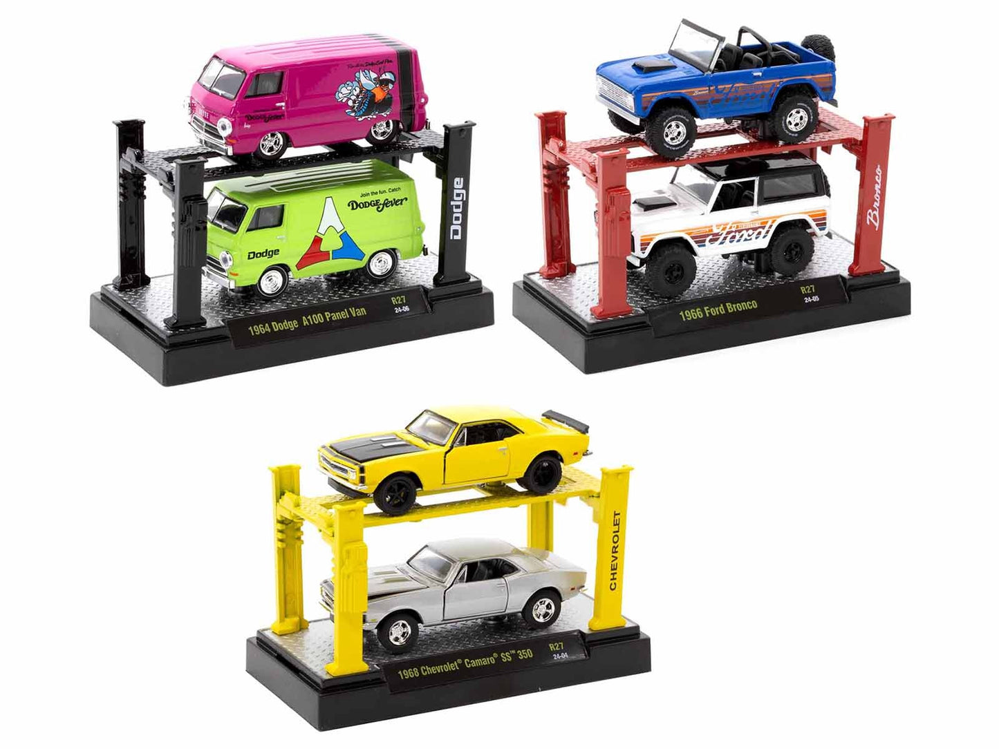 "Auto Lifts" Set of 6 pieces Series 27 Limited Edition to 4750 pieces Worldwide 1/64 Diecast Model Cars by M2 Machines