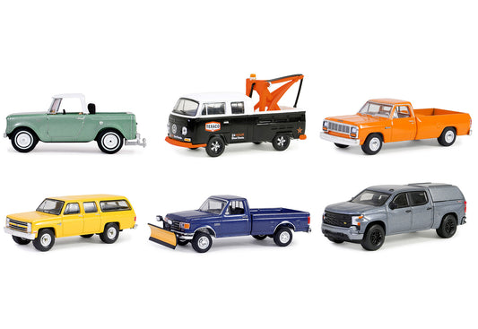 "Blue Collar Collection" Set of 6 pieces Series 13 1/64 Diecast Model Cars by Greenlight