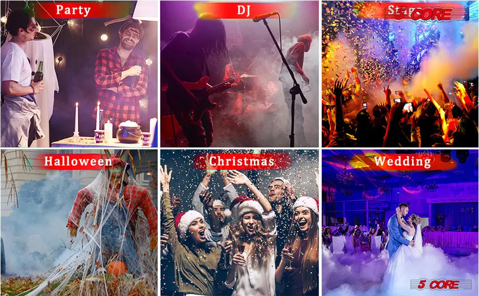 Ultimate 750W Fog Smoke Machine with Colorful LED Effects - Perfect for Halloween Events!