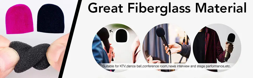 5 Core Microphone Covers Foam Pair Mic Windscreen for Most Standard Handheld Microphone