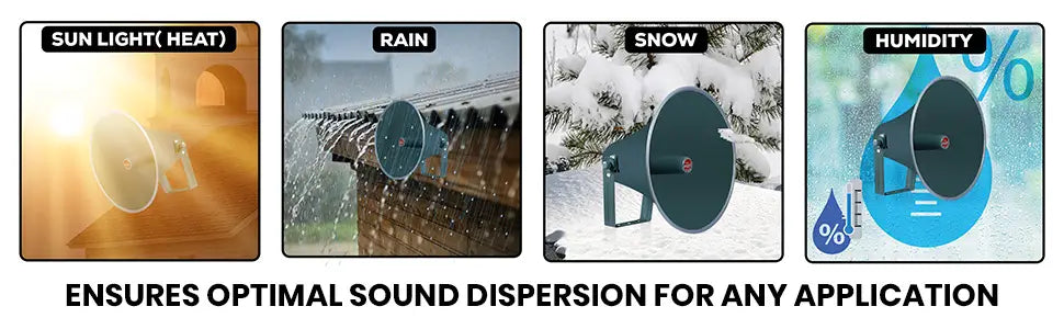 5 Core Outdoor PA Paging Horn Loud Speaker 16 Inch PA Speaker Weatherproof with mounting Bracket - RH 16