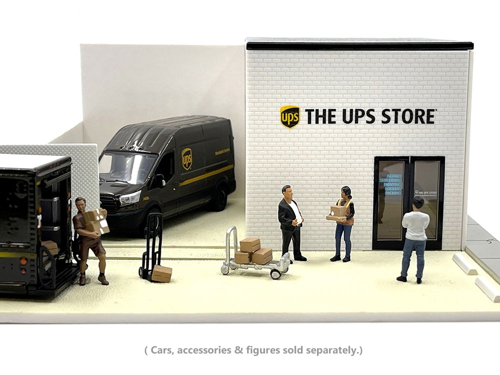 The UPS Store Diorama "Mechanic's Corner" for 1/64 Scale Models by Greenlight