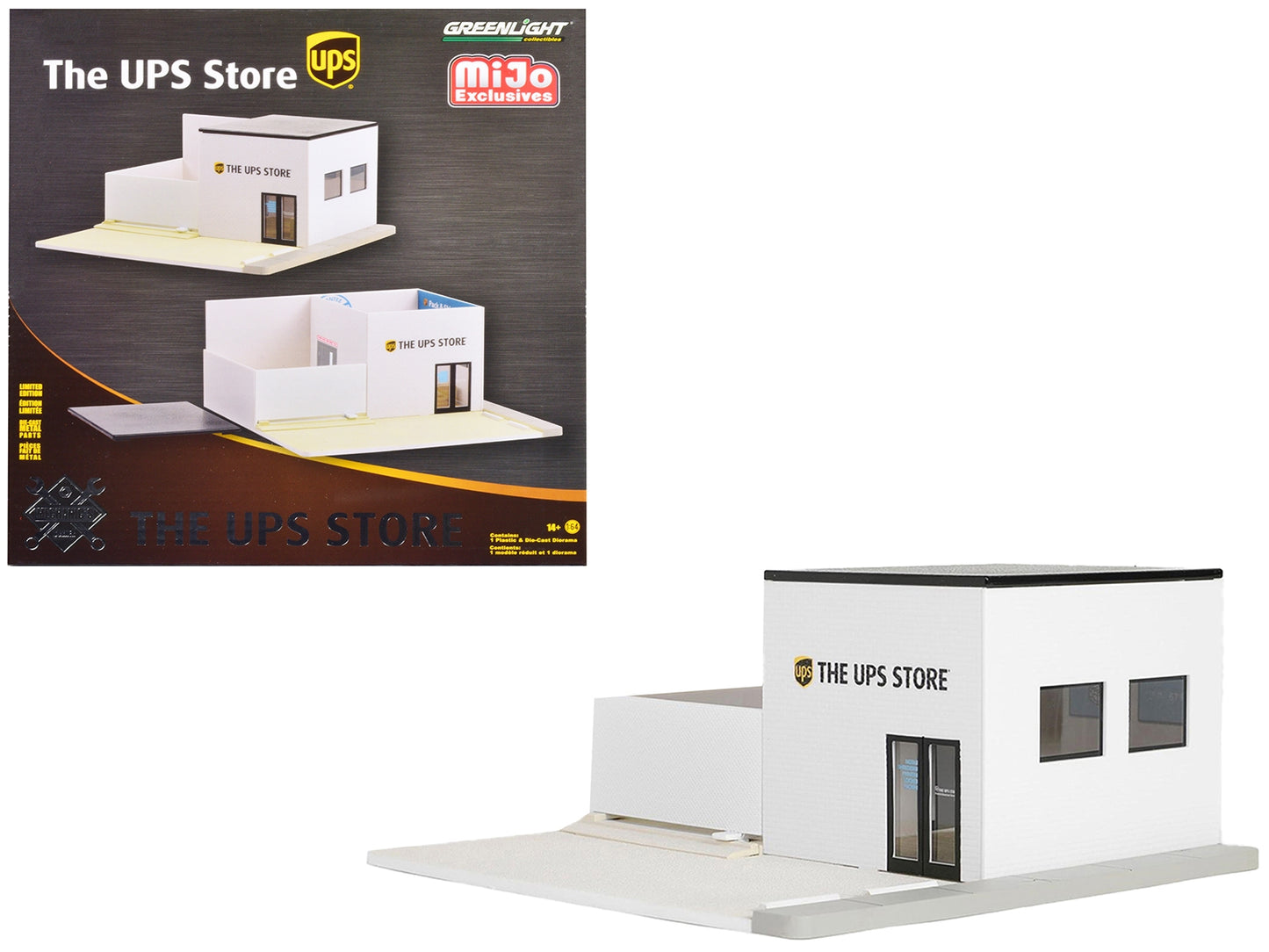 The UPS Store Diorama "Mechanic's Corner" for 1/64 Scale Models by Greenlight