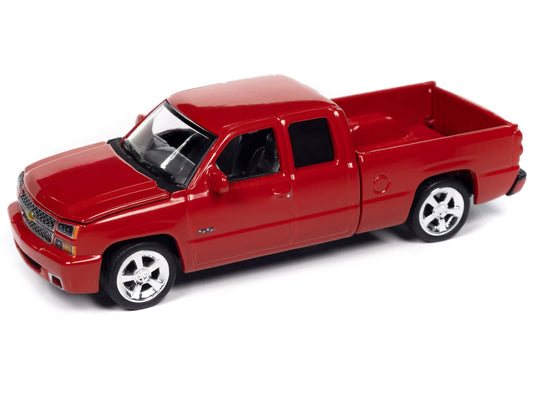 2006 Chevrolet Silverado SS Pickup Truck Victory Red "Muscle Trucks" Series 1/64 Diecast Model Car by Auto World