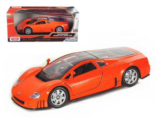 Volkswagen Nardo W12 Orange 1/24 Diecast Car Model by Motormax