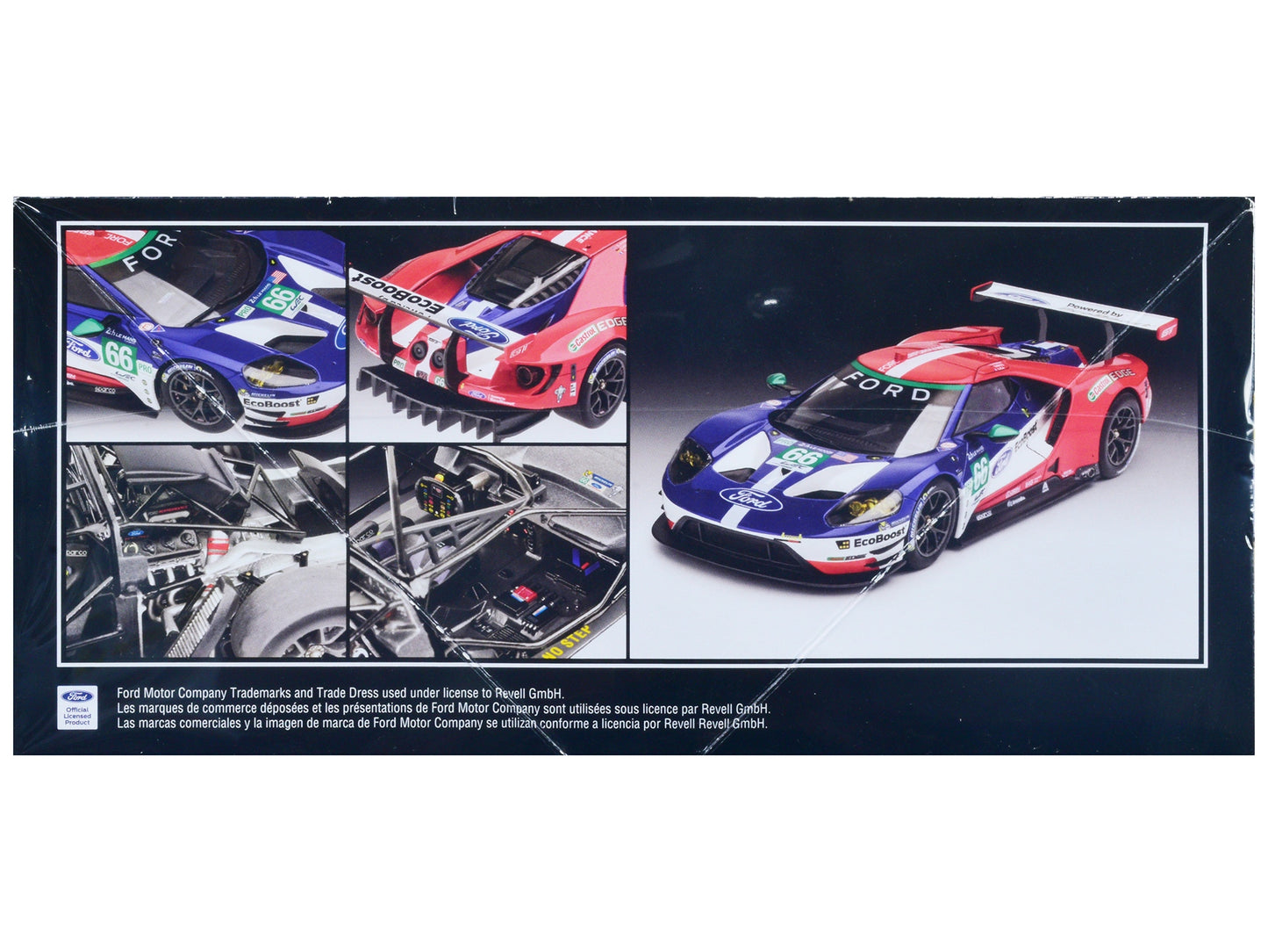 Level 4 Model Kit Ford GT "24 Hours of Le Mans" (2017) 1/24 Scale Model by Revell