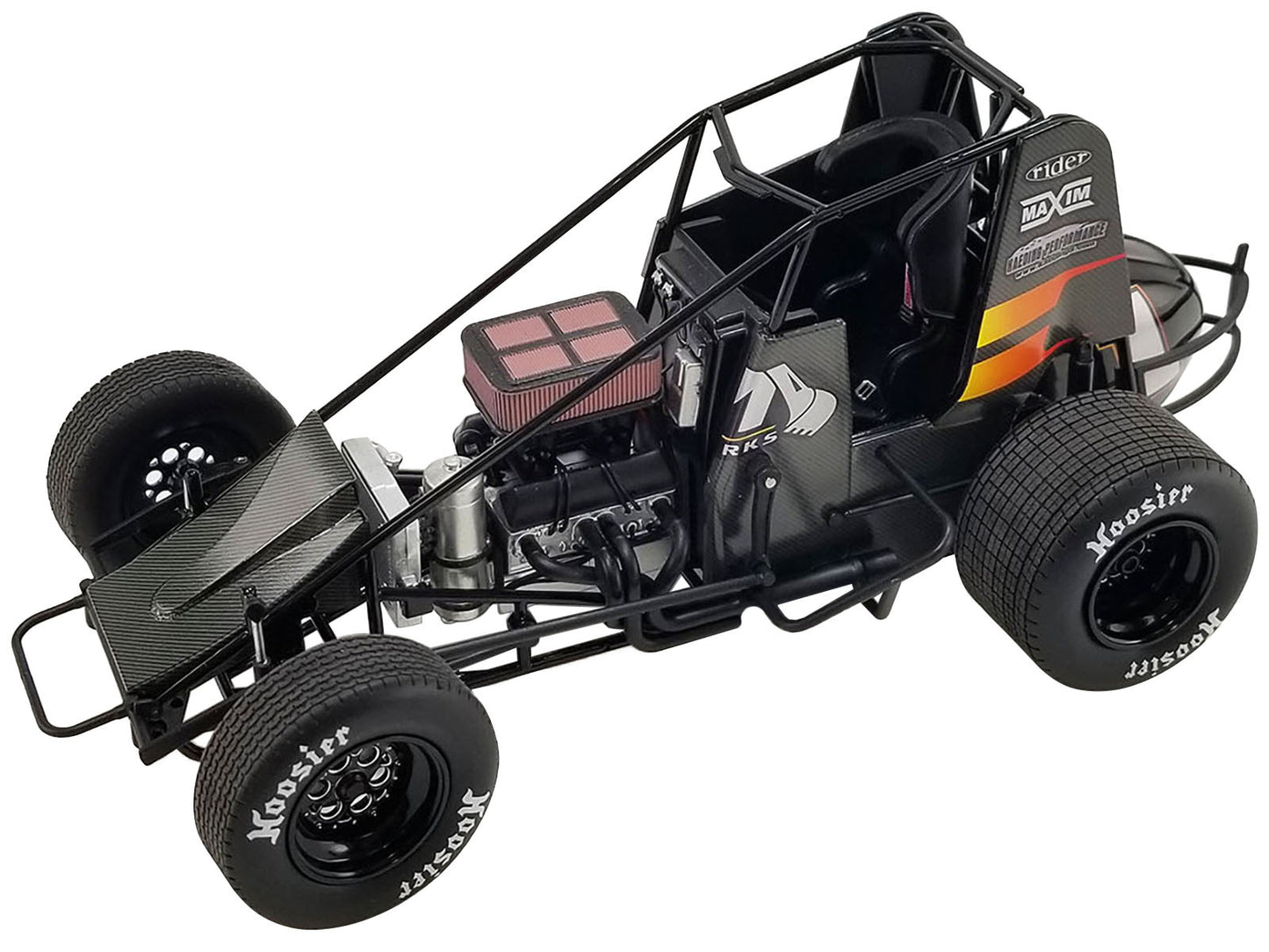 Winged Sprint Car #1 Jamie Veal "SWI Earthworks" SWI Engineering Racing Team (2022) 1/18 Diecast Model Car by ACME