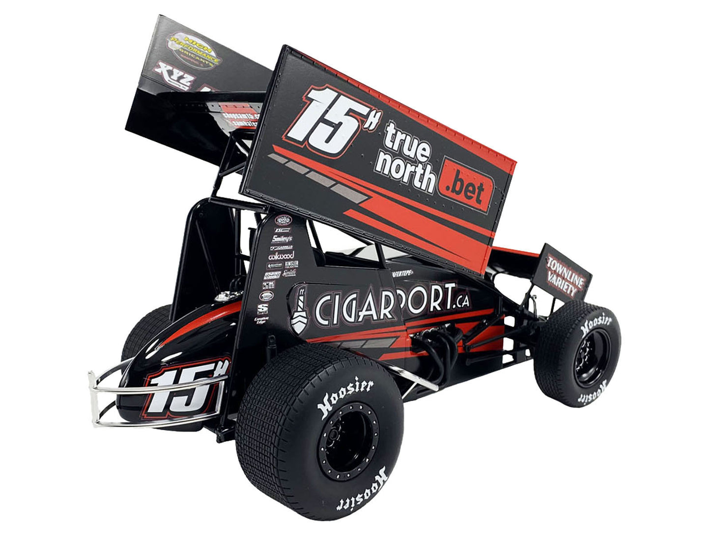 Winged Sprint Car #15H Sam Hafertepe Jr. "True North .Bet" Hill's Racing "World of Outlaws" (2024) 1/18 Diecast Model Car by ACME