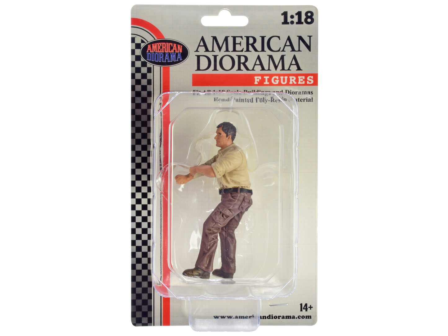 "4X4 Mechanic" Figure 3 for 1/18 Scale Models by American Diorama