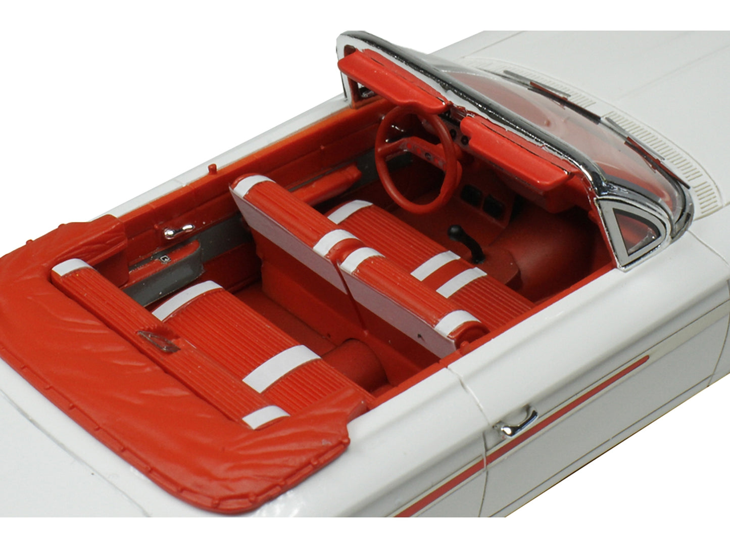 1961 Chevrolet Impala Convertible White with Red Interior Limited Edition to 240 pieces Worldwide 1/43 Model Car by Goldvarg Collection