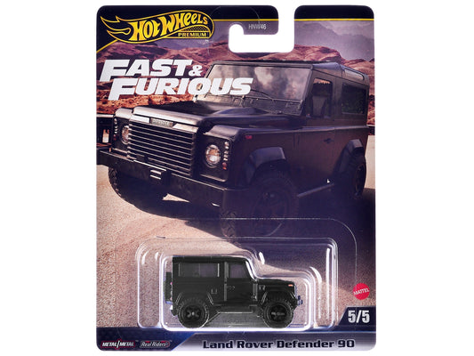 Land Rover Defender 90 Black "F9" (2021) Movie "Fast & Furious" Series Diecast Model Car by Hot Wheels