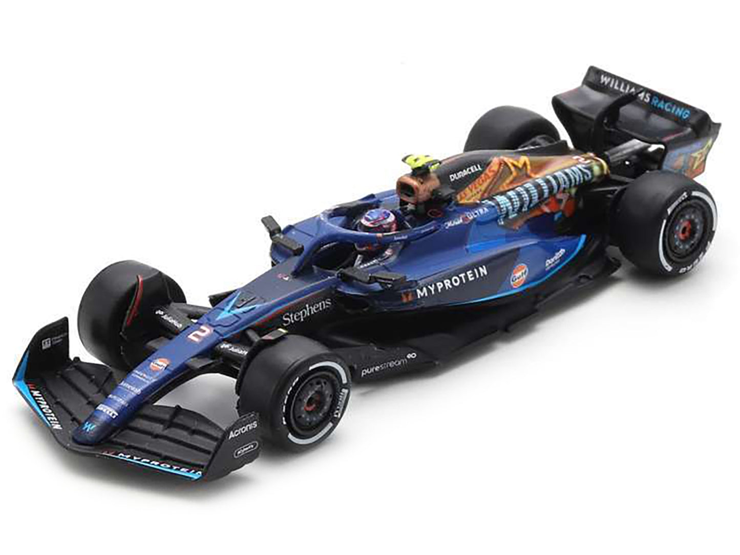 Williams FW45 #2 Logan Sargeant Formula One F1 "Las Vegas GP" (2023) 1/64 Diecast Model Car by Spark