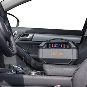 Gofort 330W Portable Power Station 299Wh Solar Generator Backup Power Supply with 2X 110V AC Outlets 4X 12V DC Outlets
